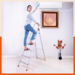 Bathla Safex 6 - Step Foldable Aluminium Ladder for Home