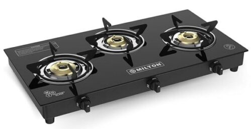 Milton Premium Pro 3 Burners Auto Ignition Gas Stove 